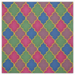 Blue Moroccan Tile (small scale) Fabric