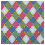 Blue Moroccan Tile (small scale) Fabric