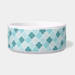 Blue Moroccan Trellis, Latticework, Quatrefoil Bowl<br><div class="desc">Elegant,  stylish and sophisticated Moroccan trellis pattern in blue color. Modern and trendy gift,  perfect for the latticework lover in your life.</div>