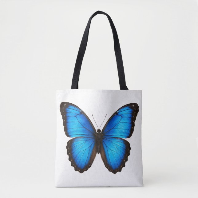  Blue Morpho Brilliance Tote Bag (Front)