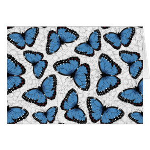 Blue morpho butterflies cards