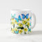 Blue Morpho Butterflies Coneflower Flowers Mug