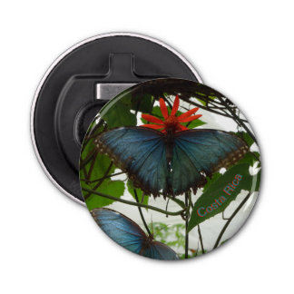 Blue Morpho Butterflies Cust. Bottle Opener