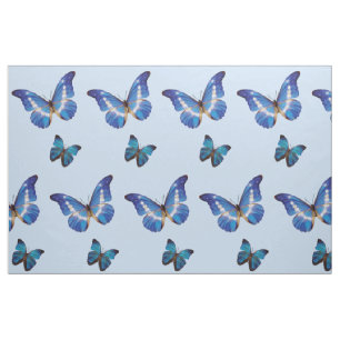Blue Morpho Butterflies Fabric