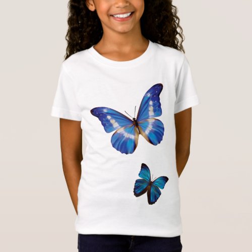 Blue Morpho Butterflies T_Shirt