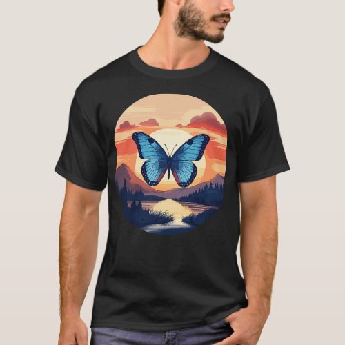 Blue Morpho Butterfly 13 T_Shirt
