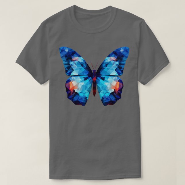 Blue Morpho Butterfly 16 T-Shirt (Design Front)