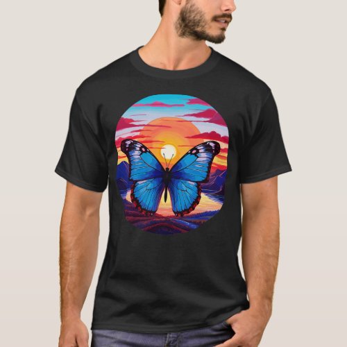 Blue Morpho Butterfly 22 T_Shirt