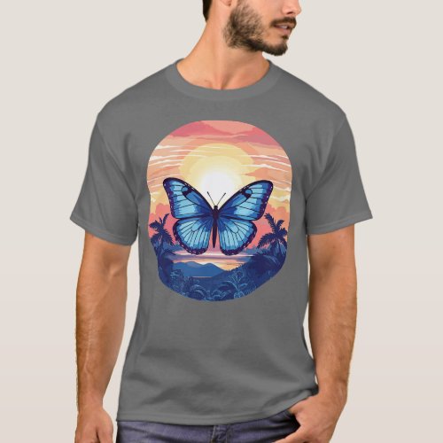 Blue Morpho Butterfly 2 T_Shirt