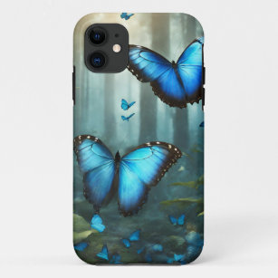 Blue Morpho Butterfly iPhone 11 Case