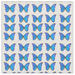 Blue Morpho Butterfly cotton fabric