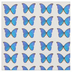 Blue Morpho Butterfly cotton fabric