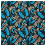 Blue Morpho Butterfly Fabric