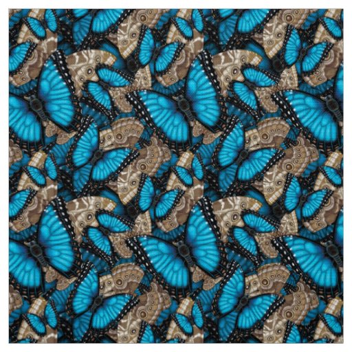 Blue Morpho Butterfly Fabric