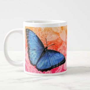 Blue Morpho Butterfly  Giant Coffee Mug