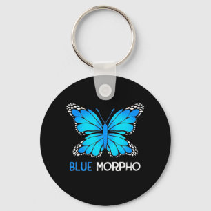 Blue Morpho Butterfly Keychain