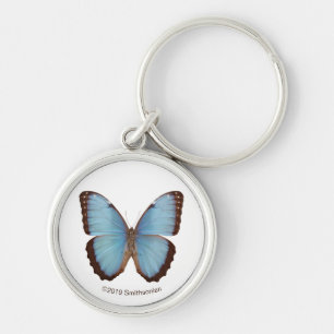 Blue Morpho Butterfly Keychain
