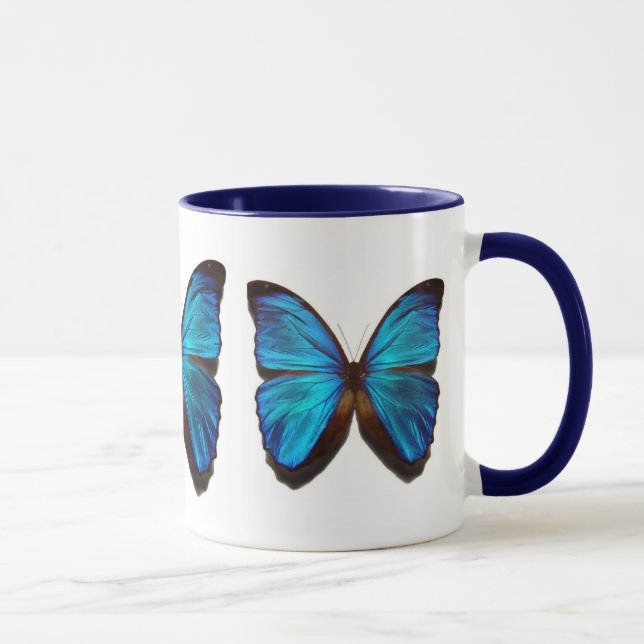 Blue morpho butterfly mug (Right)