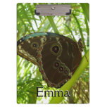 Blue Morpho Butterfly Nature Photography Clipboard