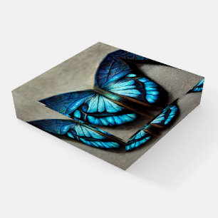 Blue Morpho butterfly Paperweight
