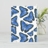 Blue morpho butterfly pattern design (Standing Front)