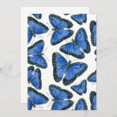 Blue morpho butterfly pattern design (Front/Back)