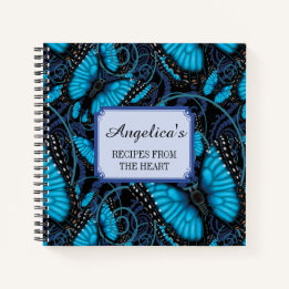 Blue Morpho Butterfly Recipe Notebook