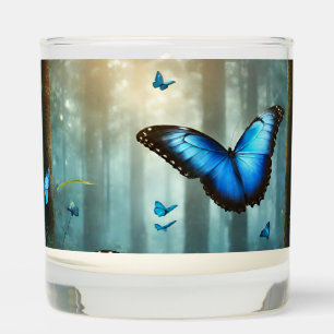 Blue Morpho Butterfly Scented Candle