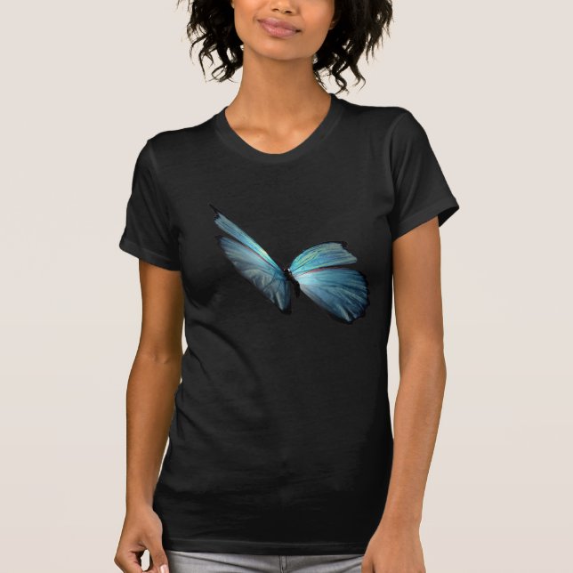 Blue Morpho Butterfly T-Shirt (Front)