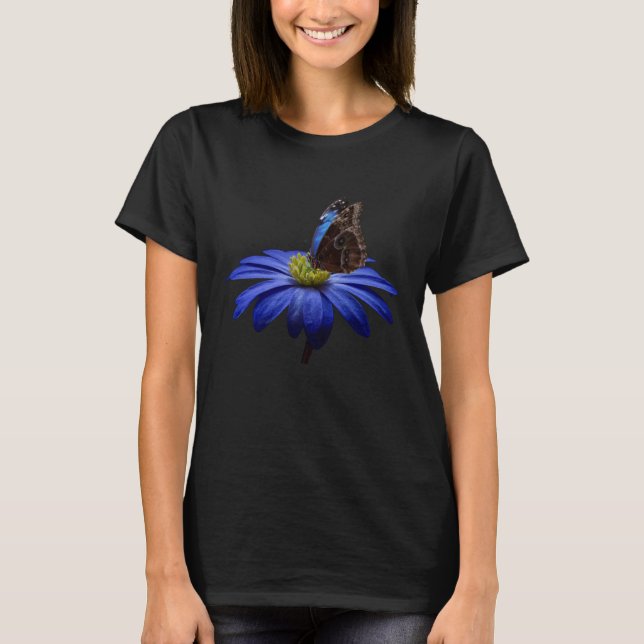 Blue Morpho Butterfly T-Shirt (Front)