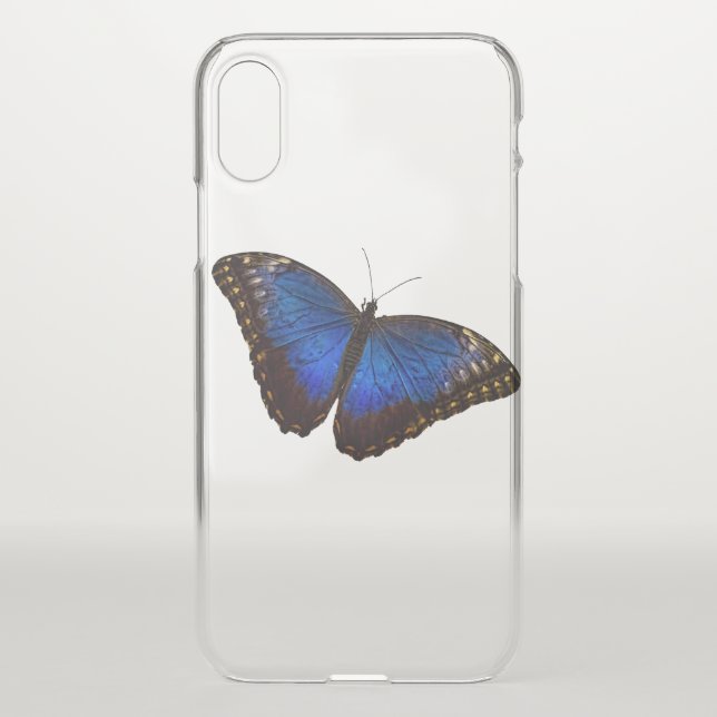 Blue Morpho Butterfly Uncommon iPhone Case (Back)