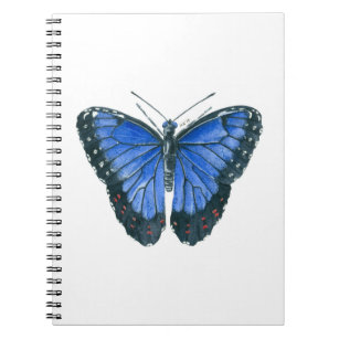 Blue Morpho butterfly watercolor painting Notebook