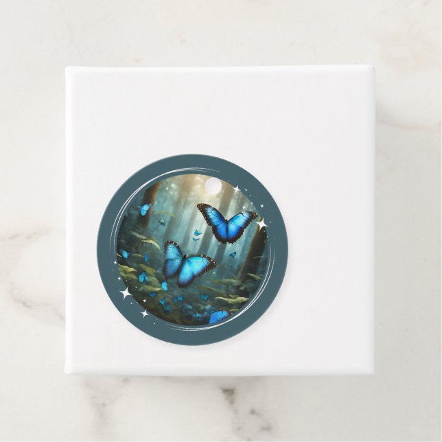 Blue Morpho Favor Tags (In Situ)