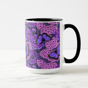 Blue morpho garden 2 mug