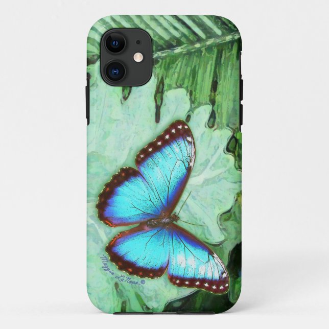 Blue Morpho iPhone Case (Back)