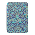 blue mosaic iPad mini cover