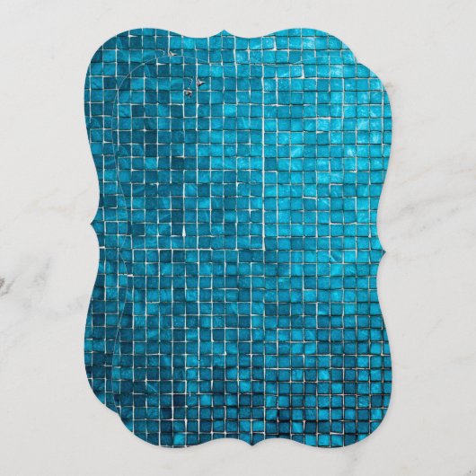 Blue mosaic pattern (Front/Back)