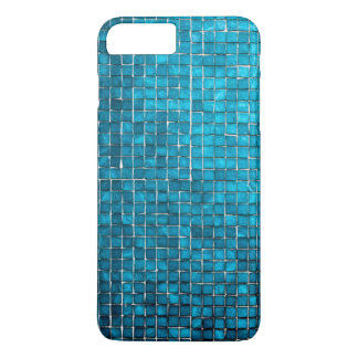 Blue mosaic pattern iPhone 8 plus/7 plus case