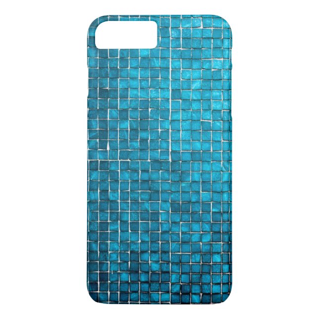 Blue mosaic pattern Case-Mate iPhone case (Back)