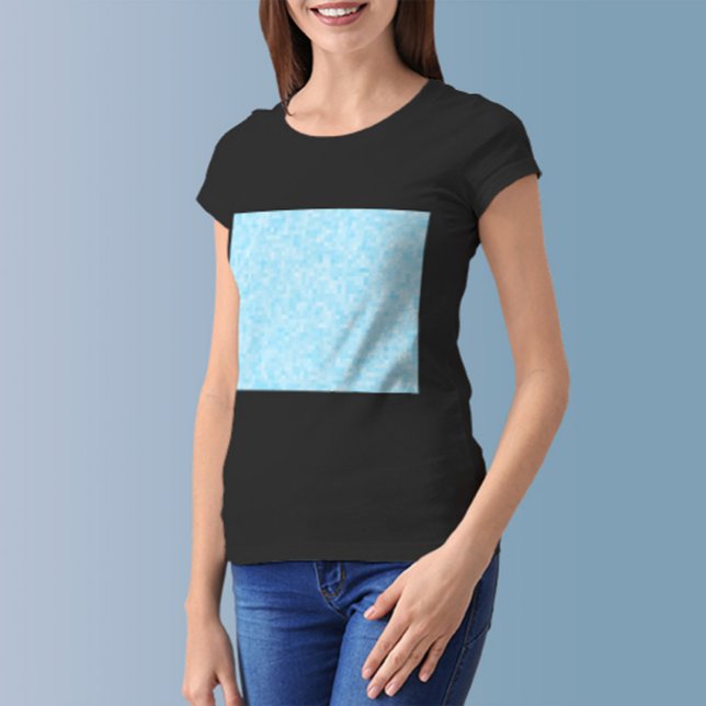 Blue Mosaic Pixelation T-Shirt (Creator Uploaded)