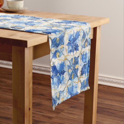 Blue Mosaic Table Runner