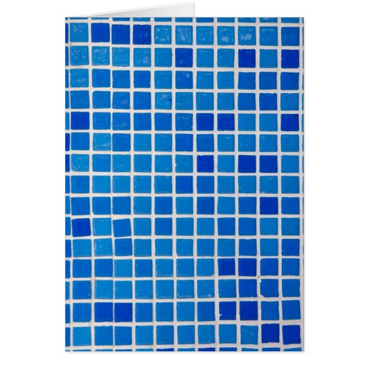 Blue Mosaic Tile Cards (Front)