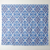 Blue Mosaic Tiles Italian Bridal Shower Backdrop (Front (Horizontal))