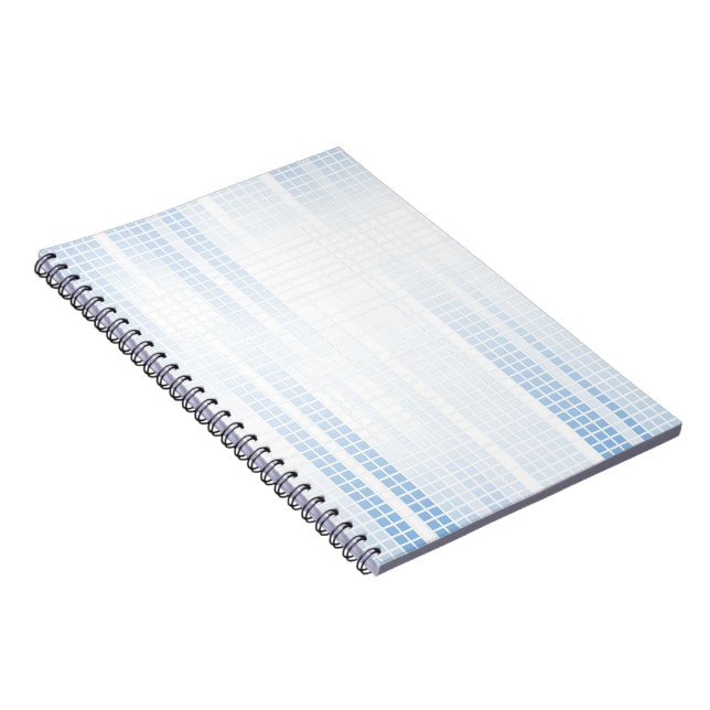 Blue Mosaic Tiles Notebook (Right Side)