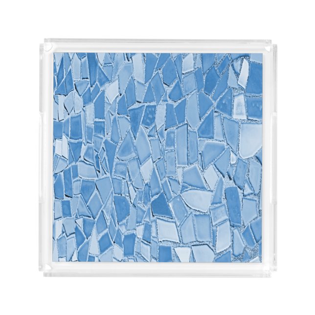Blue Mosaic Tray (Front)