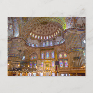 Blue Mosque in Istanbul Turkey Postcard