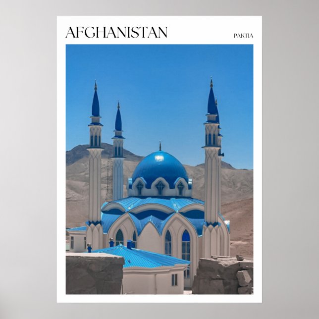Blue Mosque in Paktia Poster (Front)