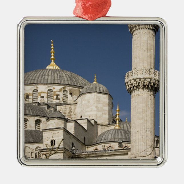 Blue Mosque, Istanbul, Turkey Metal Ornament (Front)
