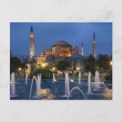Blue mosque Istanbul Turkey Postcard