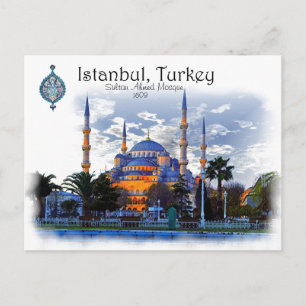 Blue Mosque- Istanbul, Turkey Postcard